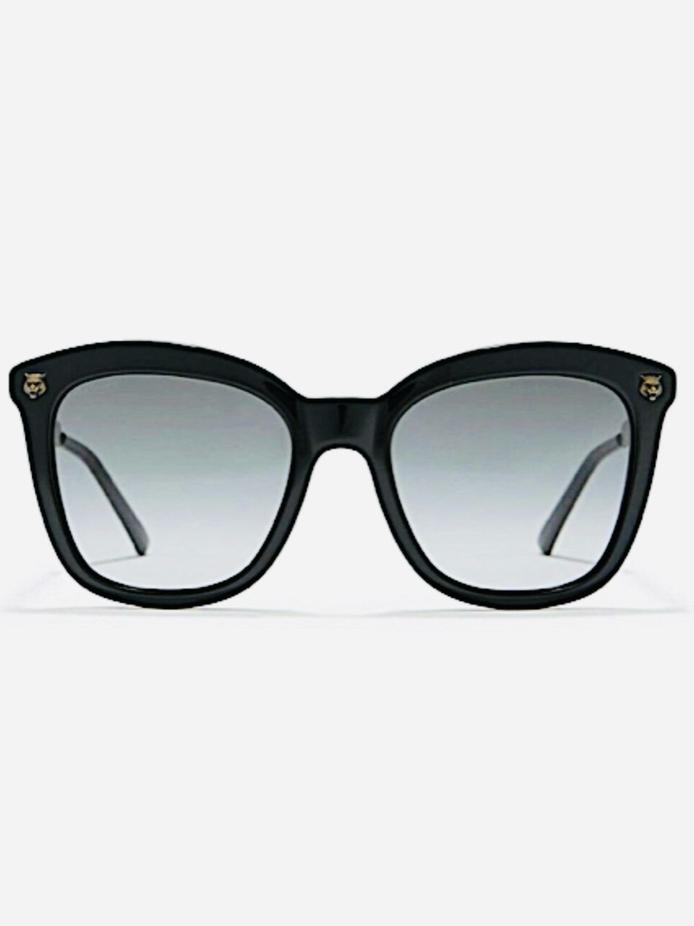 Gucci Antique Gold Cat Eye Oversized GG Sunglasses